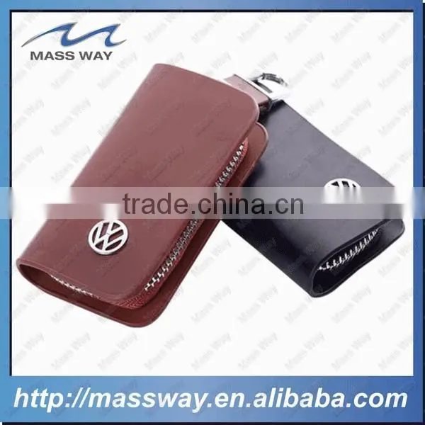 Promotional Fashion Zippered Custom Leather Car Key Cover Quality Choice photo-3