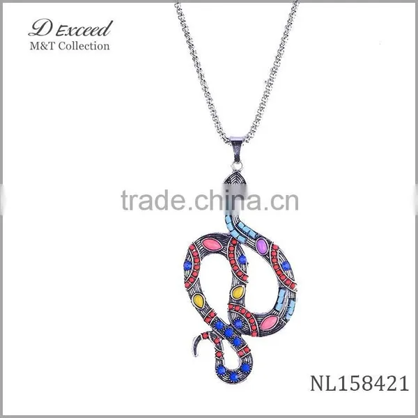 Flexible Snake Necklace,alloy Snake Pendant Necklace photo-5