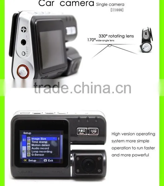 Full HD 720P Dash Cam Car DVR Video Car Camera Recorder Crash Camcorder G-sensor I1000 photo-2
