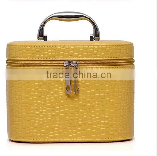 2015 Two Different Size New Python PVC Capaiable Storage Bag/cosmetic Bag for Women photo-6