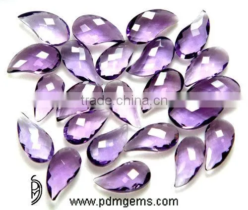 Amethyst Gemstone Mango Shape Cut, Natural Color Gemstone photo-2