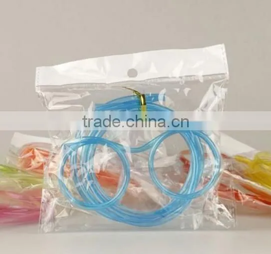 New Design Kids Glasses Straw/DIY Plastic Glasses Straw photo-3