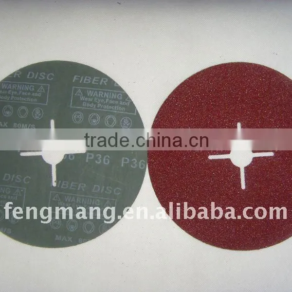 4"round Hole Aluminium Oxide Abrasive Fiber Disc photo-3
