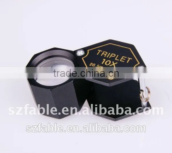 Chrominum Jewelry Triplet Loupe 10x HD Amplification Jewellery Magnifier 20.5 mm FLP-10205 photo-2