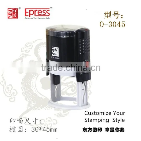 DIY Text Custom Ink Self Stamps and Plastic Rubber Oval Stamp photo-2