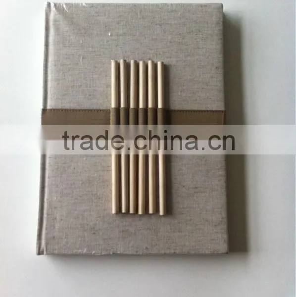 Top Sale High Quality Drawing Book With Canvas Cover and Pencil
