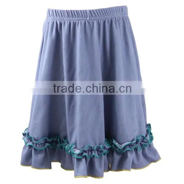 Kaiyo Wholesale Skirts Girls Boutique Print Cotton Ruffle Dress ,baby Skirt Top,12 Year Girl Without Dot Dress photo-3