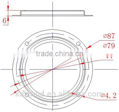 66mm 45 Degree Optical Instrument Led Glass Lens for LED High Bay Light KC66-1 photo-3