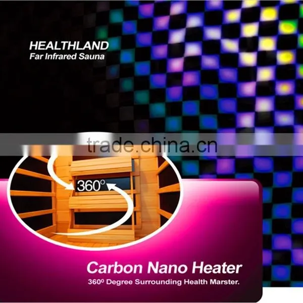 2 Person Far Infrared Sauna Wood Cabinet Carbon Heater Canada Hemlock photo-4