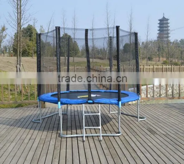 8FT L Shape Leg Round Trampoline With Ladder photo-3