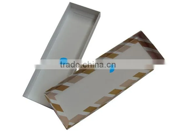 2014 New Design One Piece of Card Box Could be Flat Folded Lid and Base Box Packaging Box for Tie