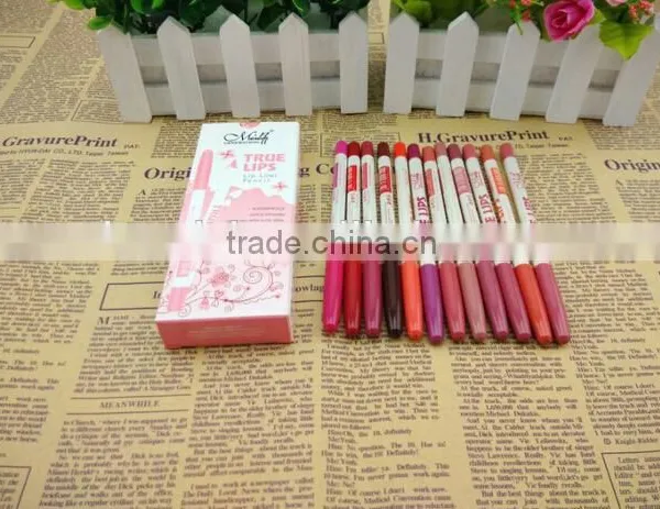 Menow P14002 Waterproof Lip Liner Pencil Women's Professional Long Lasting Lipliner 12pcs/set photo-4