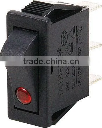 3pin Mini Rocker Switch Chzjcz*1-/Rocker Switch 2/*-122/*-/ *-12 Oval Ellipse With Lighted photo-5