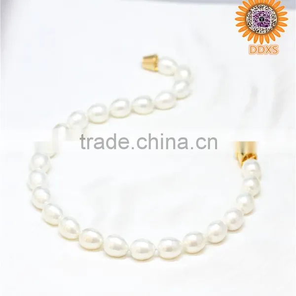 AAAA+ White Drop Helical Real Southsea Shell Pearl Necklace photo-3