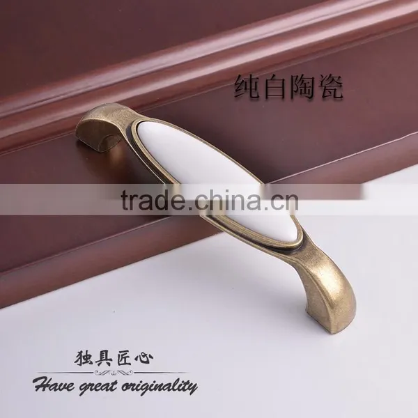 China Supplier Zamak Zinc Allloy Porcelain Italian Furniture Decorative Pull Knobs Modern Ceramic Cabinet Handles photo-6