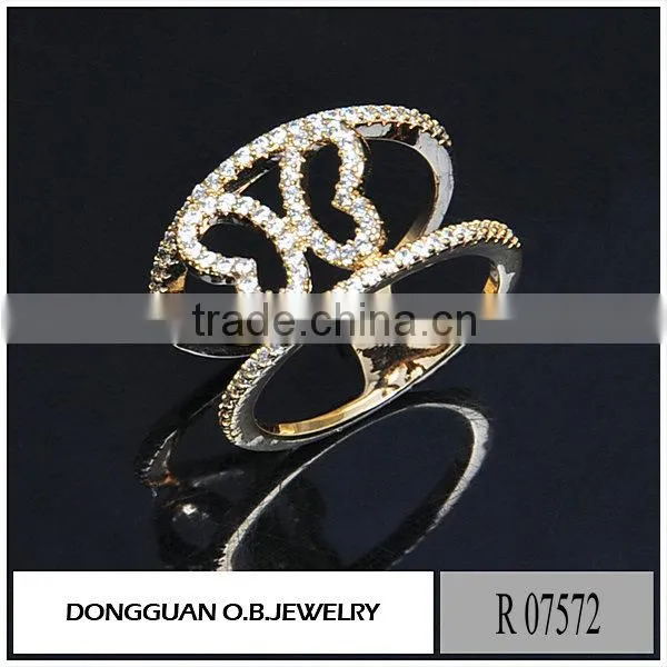 Wholesale Pure Gold Jewelry Bezel Cups Ring Export Artificial Jewelry Ring photo-6