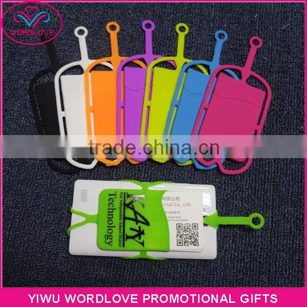 New Fashion Silicone Mobile Holder With Card Pocket Backside photo-5