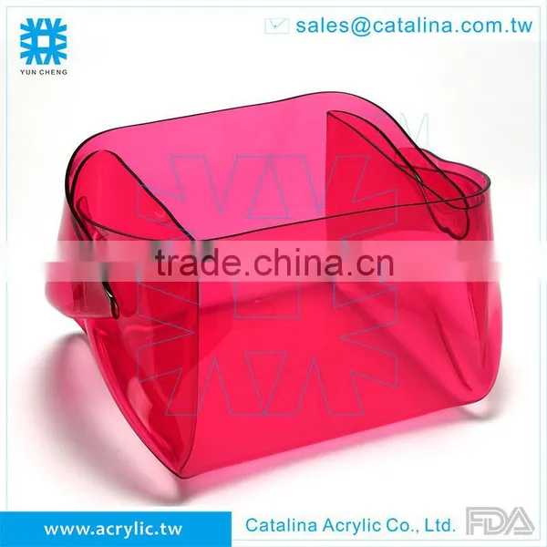 Functional Acrylic Wine Beverage Cooler Snack Food Storage Bucket Plastic Holder photo-3
