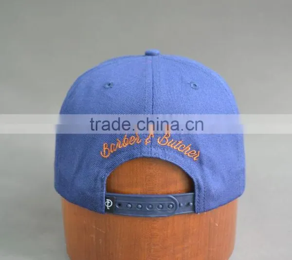 Custom 6 Panel Snapback Hat With PU Badge photo-4