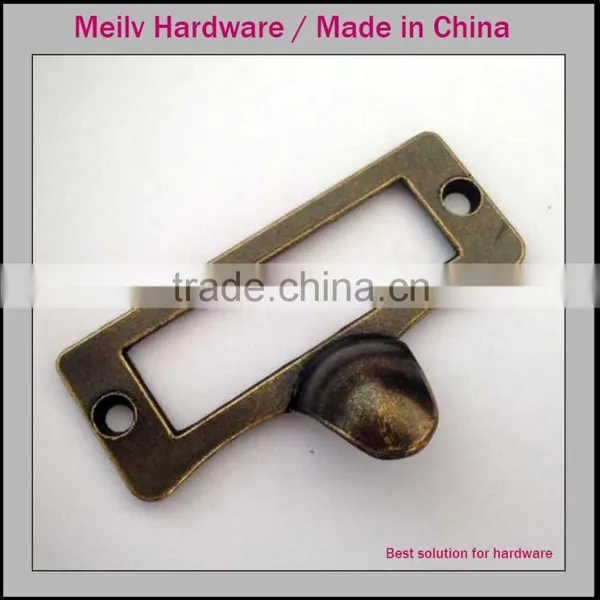 Made in China Furniture Hardware Zinc Antique Business Card Holder Handles photo-2
