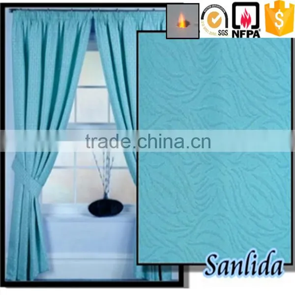 100% Polyester Flame Retardant Curtains for the Living Room