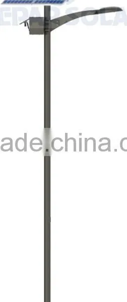 48W Solar Street Light 7m Pole- ANAMBRA Series Single Arm Round Design Homogenous Lighting photo-2