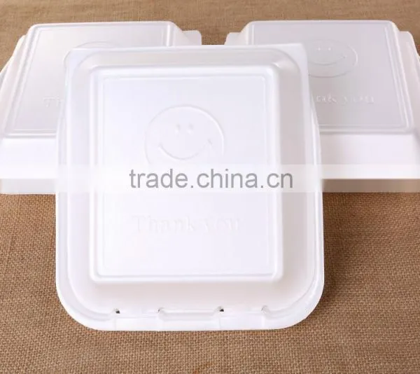 Foam Takeaway Food Container Three Lattice photo-4
