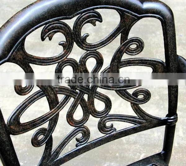 2016 Hot Selling New Design Cast Aluminum 4 Seats Round Garden Set photo-3