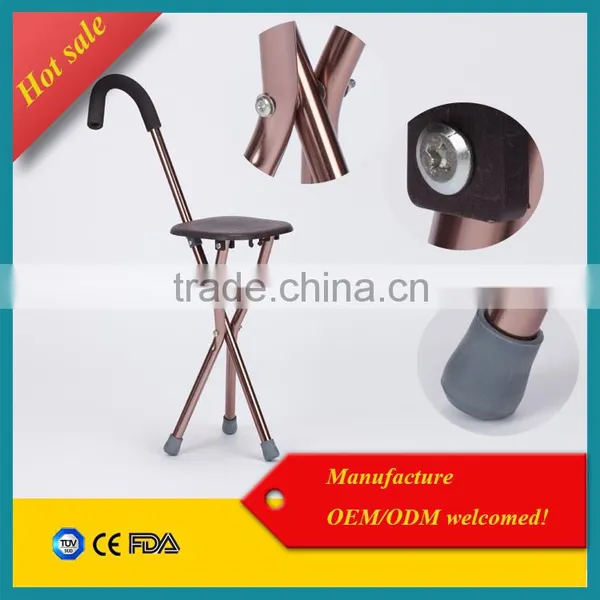 Old People Walking Tools Aluminum Folding Cane Seat / Elderly Walking Stick as Seen on tv photo-6