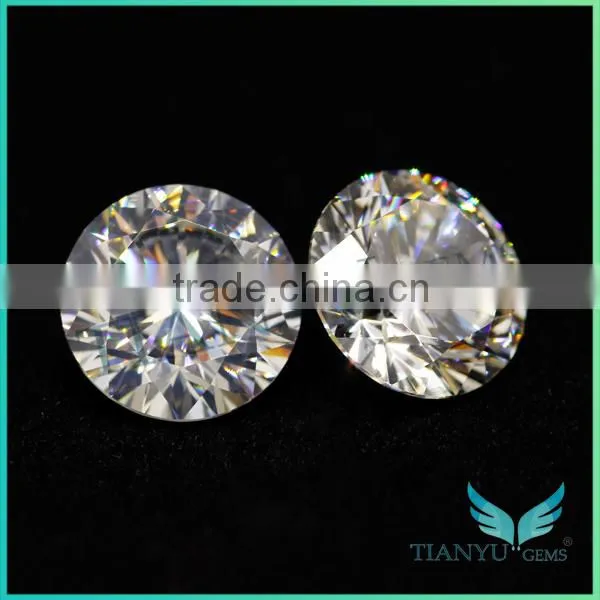 Free Sample Superior Quality Excellent Cut 6.5mm 2ct Diamond Simulated Loose Gemstone photo-5