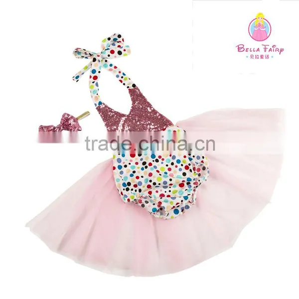 2016 Hot Sale Banquet Dinner Party Beautiful Lovely Sequin Tutu Set photo-3