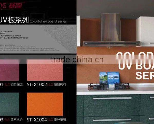 UV Mdf in Fireboard High Glossy uv Panels for Kitchen Cabinet photo-3