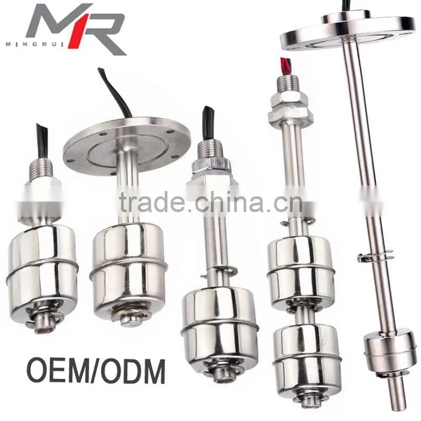 Mingrui OEM Stainless Steel Electical water Float Ball Level switch / Fuel level instrument sensor
