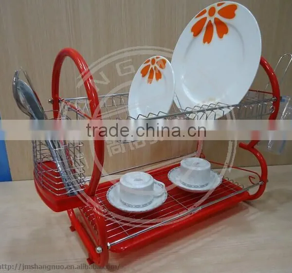 2016 Hot Sale Stainless Steel Double Tier Dish Rack photo-2
