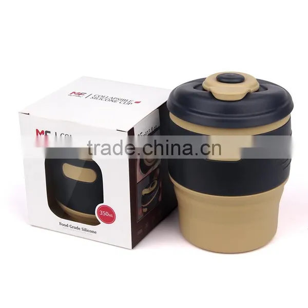 China Factory New Design Silicone Portable Travel Coffee Mugs photo-2
