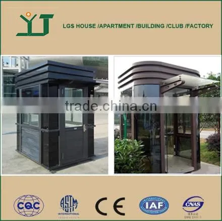 High Quality Security Guard Booth/ Sentry Box/ Shop Kiosk for Sale