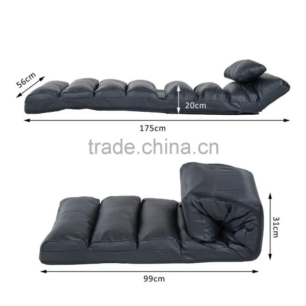 Lounge Sofa Bed Folding Adjustable Floor Lounger Sleeper Futon Mattress Seat Chair photo-5