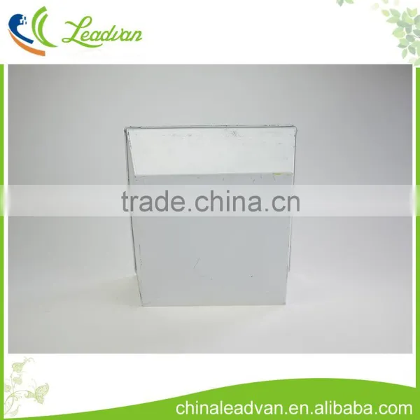 Custom Miniature Mini 10cm 12cm Small Indoor Square Table Metal White Flower Plant Pot for Home Decor photo-5