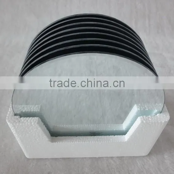 Decorative Round Beveled Mirror Candle Plate photo-2