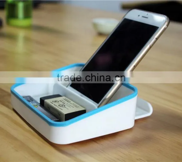 Fashion Creative Desktop Storage Bracket Lazy Office Flat Panel Multifunction Phone Holder Portable Universal Mobile Phone Stand photo-5