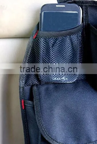 Car Auto Front or Back Seat Organizer Travel Storage Bag Black Color photo-5
