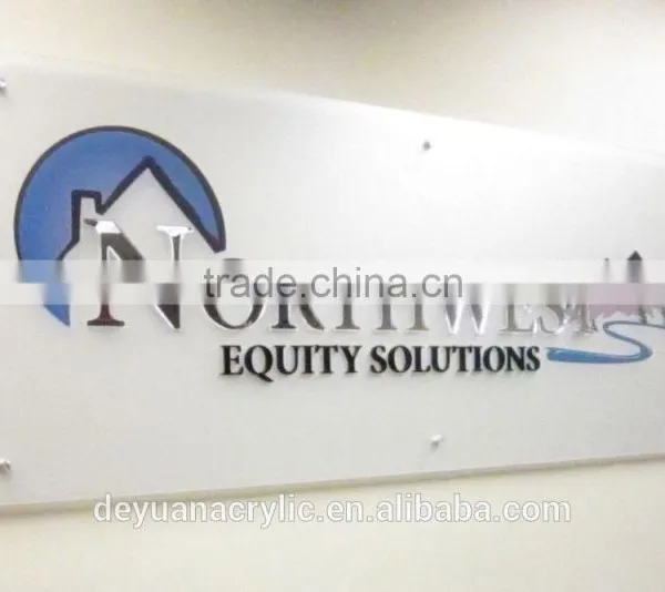 High Quality Factory Provide Safety Moulded Acrylic Signage photo-2