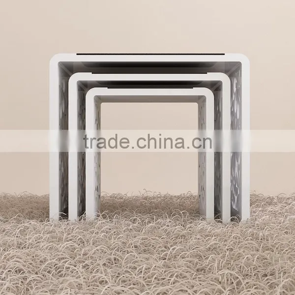 Modern High Gloss Coffee Table MDF Furnitures Wood Coffee Table photo-3