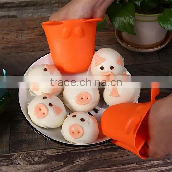 Colorful Animal Shape Silicone Oven Rack Guard Oven Glove Mit photo-5