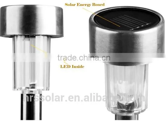 Outdoor Stainless Steel Solar Power 7 Color Changing LED Garden Landscape Path Pathway Lights Lawn Lamp photo-6