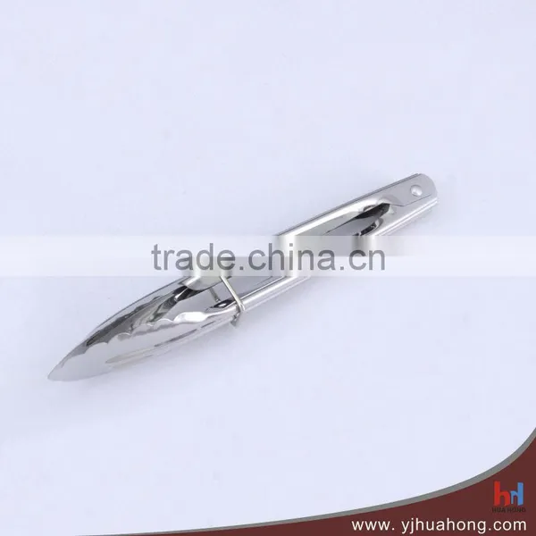 7" Stainless Steel Service Kitchen Food Tongs photo-3