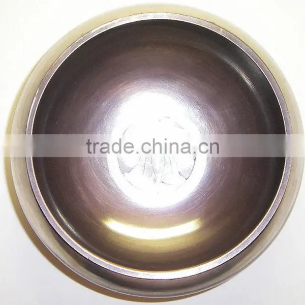 High Quality Handmade in Nepal Tibetan Calendar Meditation Singing Bowl photo-5