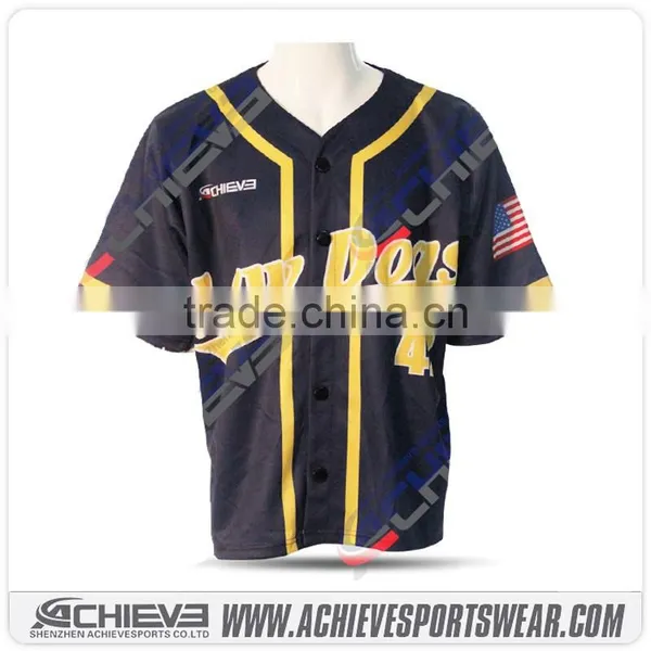 XL Sublimation School Baseball Shirt Custom Professional Baseball Jersey photo-2