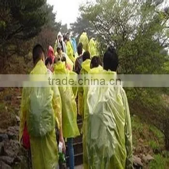 Kids One Time Disposable Plastic Raincoat/rain Poncho With Customized Logo photo-5