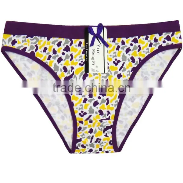 Yun Meng Ni Underwear Mature Ladies New Style Special Printing Cotton Hipsters Lady Panties photo-6
